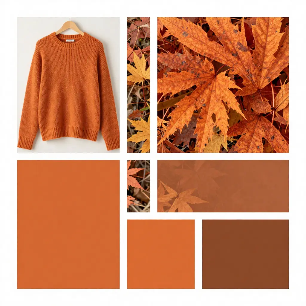 Sesongbaserte fargepaletter med vår, sommer, høst og vinter nyanser