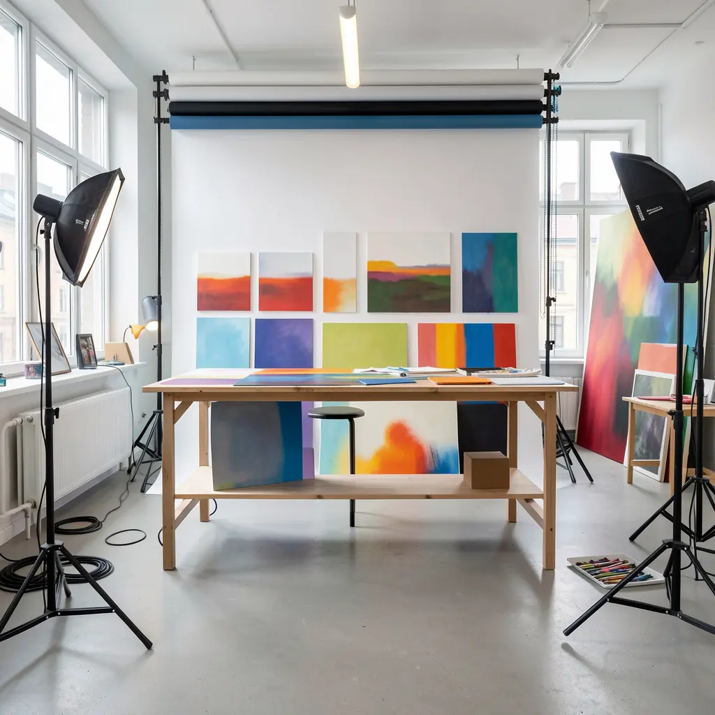 Teamet i vårt fargeanalysestudio i Oslo